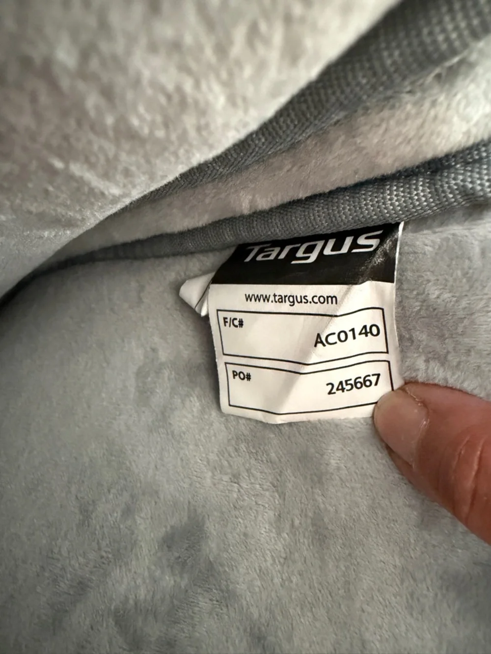 Targus Beige and Black Laptop Sleeve Case